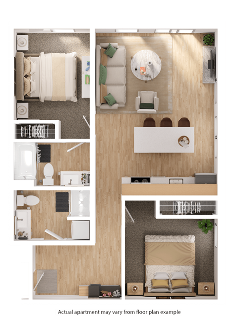 Hearth On Broad 2 bedroom apartment boise